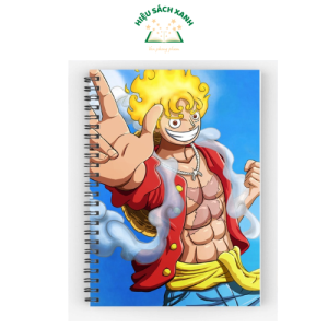 Sổ lò xo gáy xoắn One Piece B5 kẻ ngang - 120 trang - Giấy chống lóa họa tiết tinh nghich Phù hợp cho học sinh